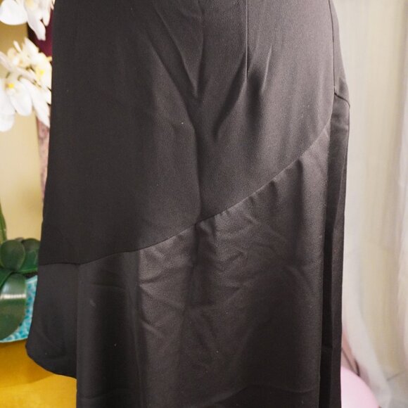 WORTHINGTON womens Black Asymmetrical Skirt - Picture 2 of 3